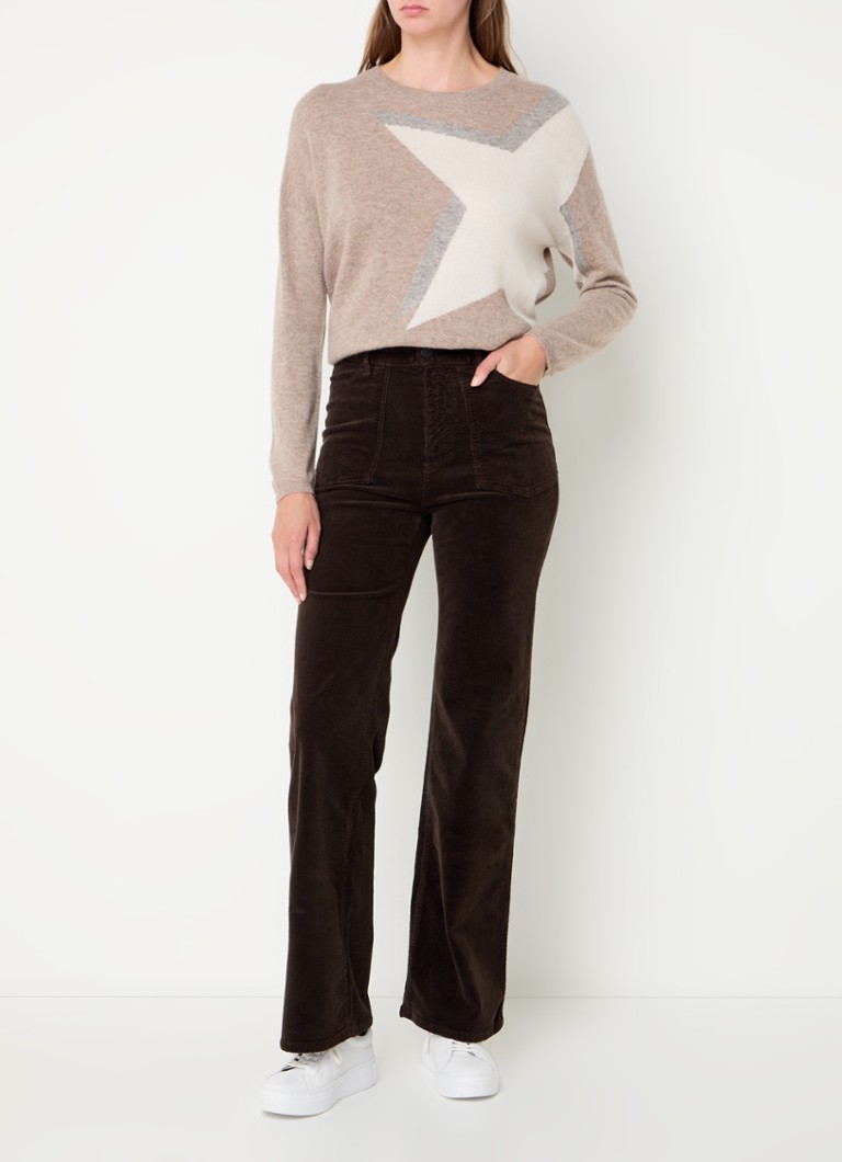 Maglione in cashmere a maglia fine Janela di Gerard Darel con motivo a maglia