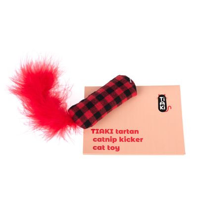 TIAKI Katzenspielzeug Tartan-Kicker mit Katzenminze