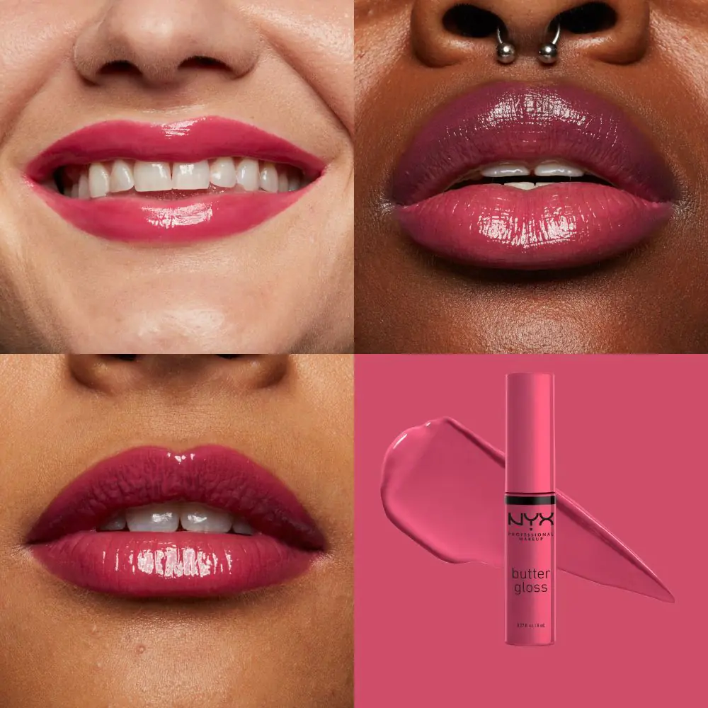 NYX Butter Gloss сјај за усне са укусом јагоде и чизкејка