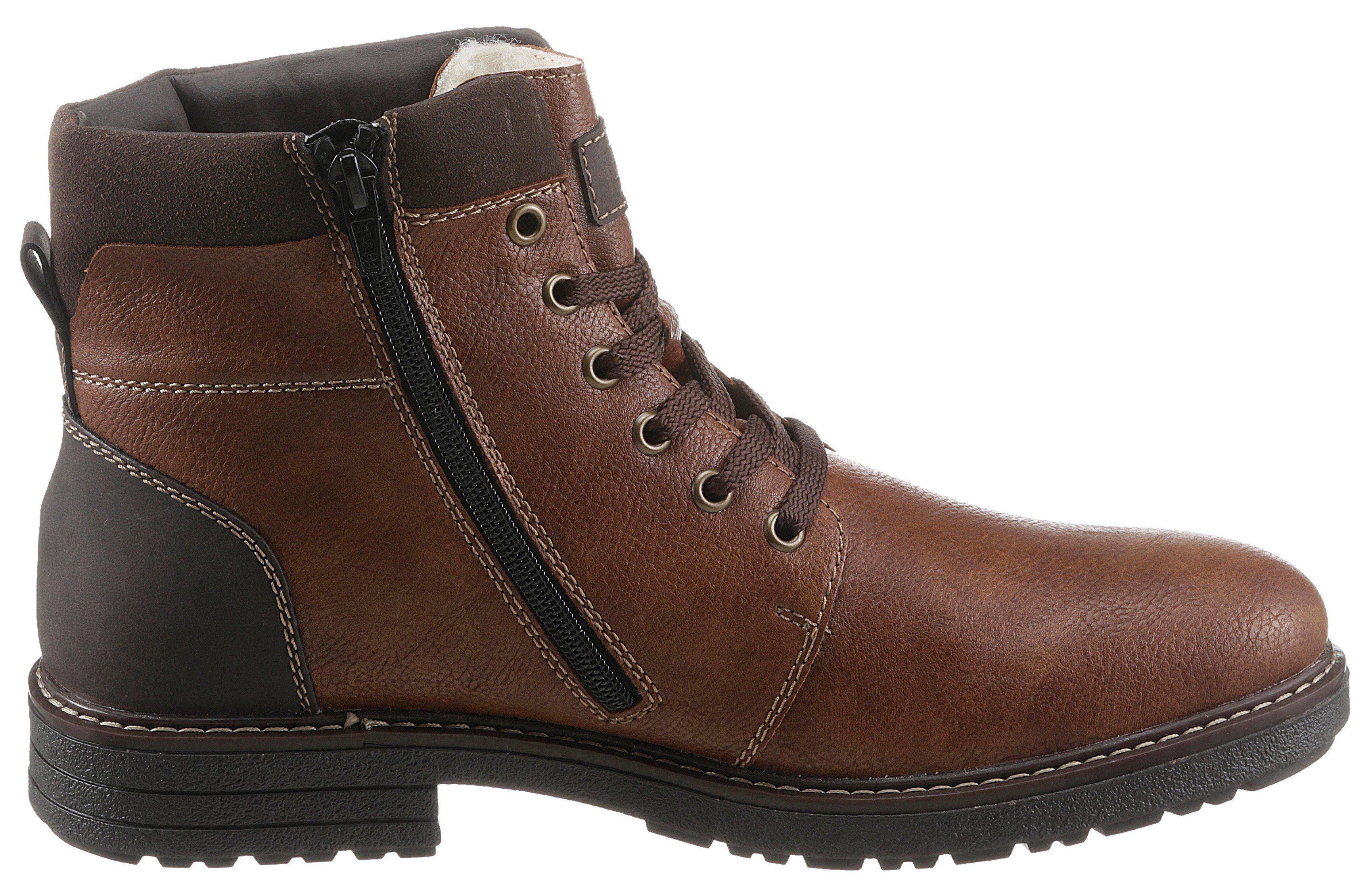 Rieker Schnürboots mit wärmendem Schurwollfutter