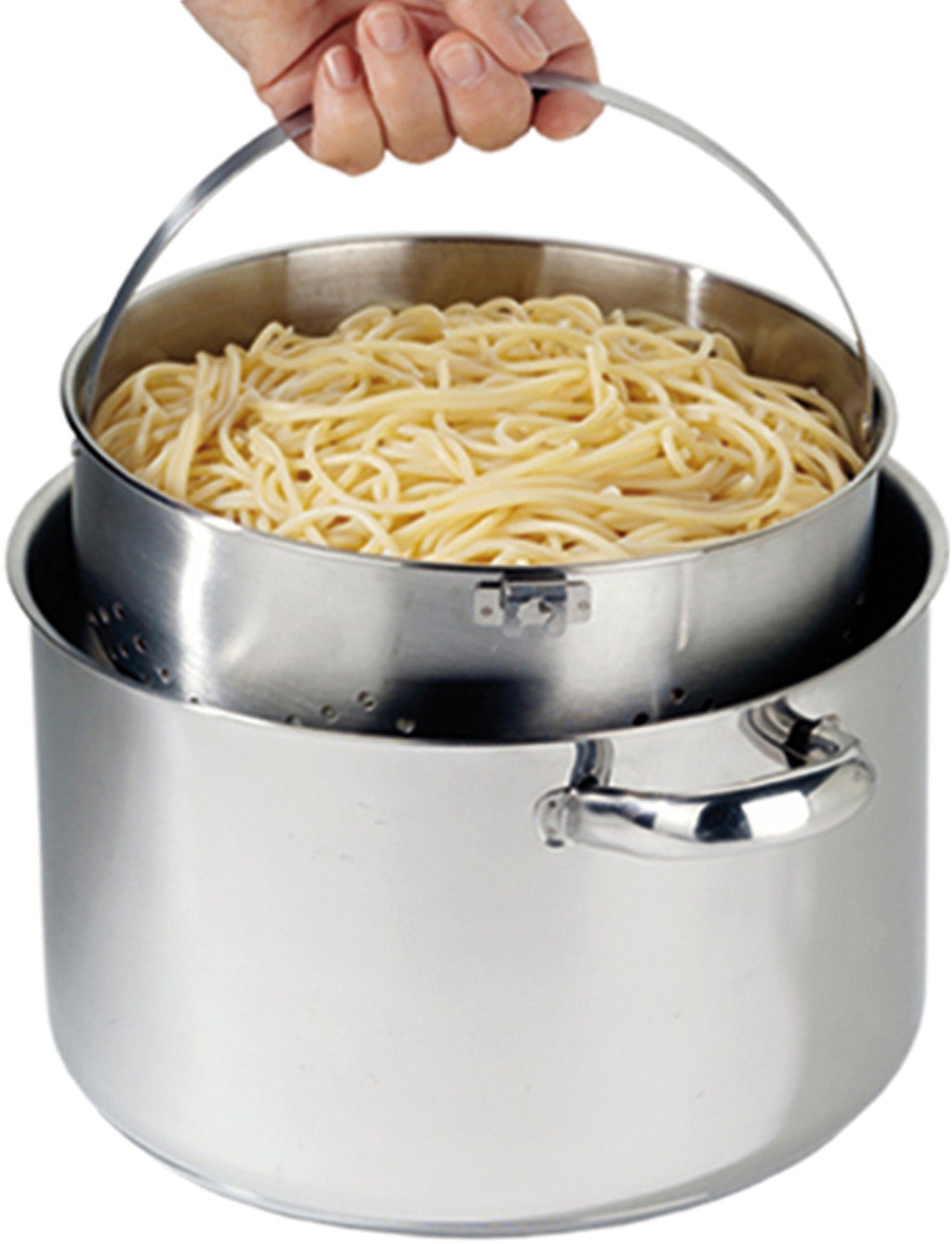 BEYOND Topf-Set, Edelstahl 18/8 (Set, 3-tlg), Kochen,Braten,Schmoren,Backen,Dünsten,Dämpfen,Blanchieren,Induktion