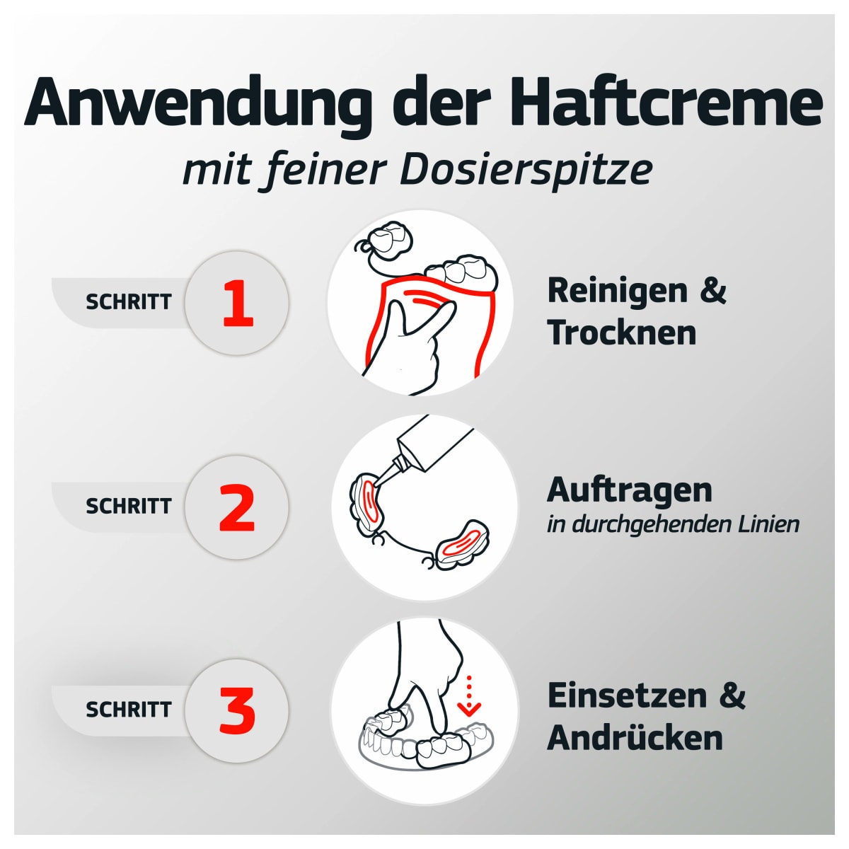Haftcreme Barriere gegen Speisereste, 40 g