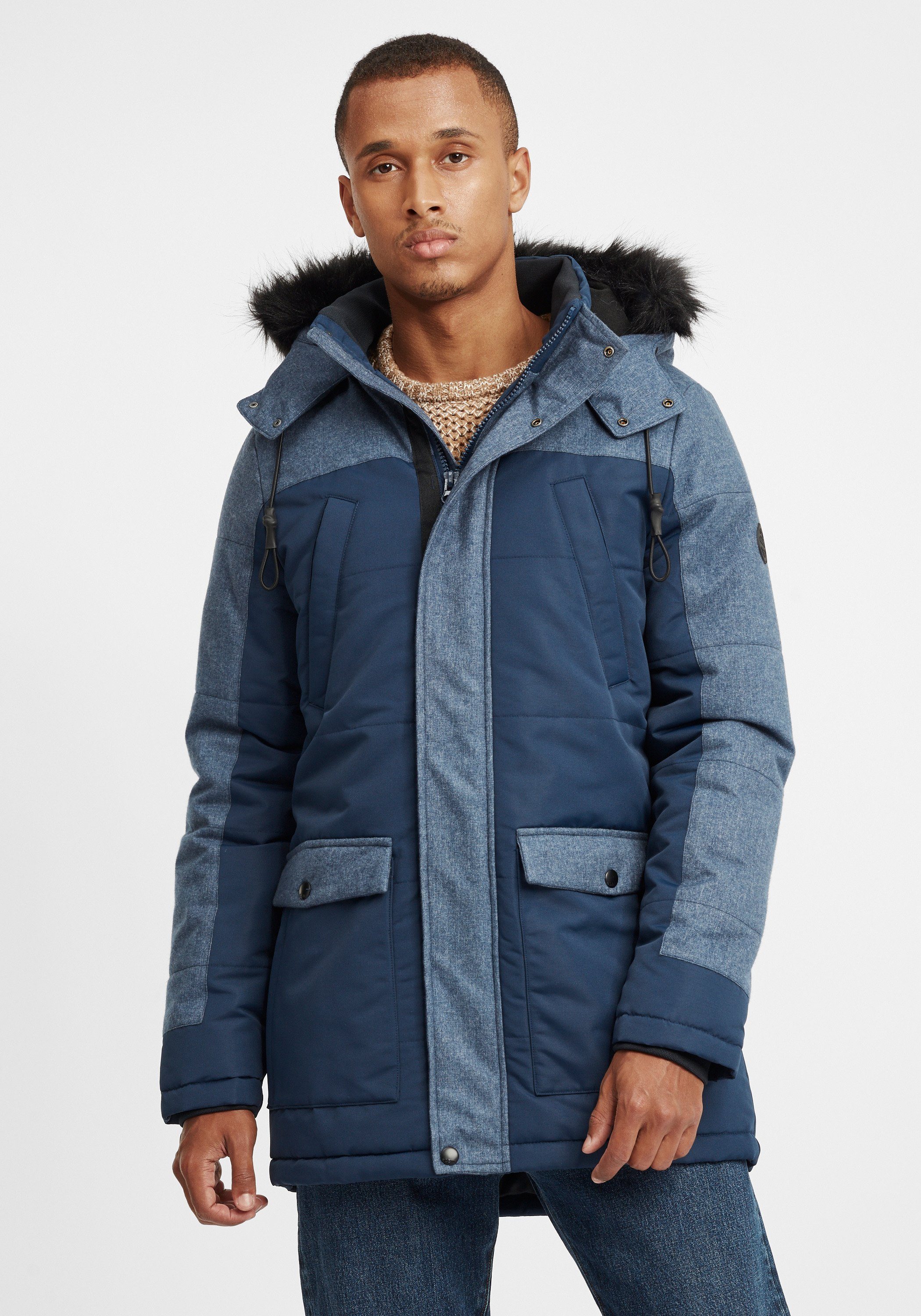 Blend Parka BHMikael modische Herren Winterjacke mit Kapuze