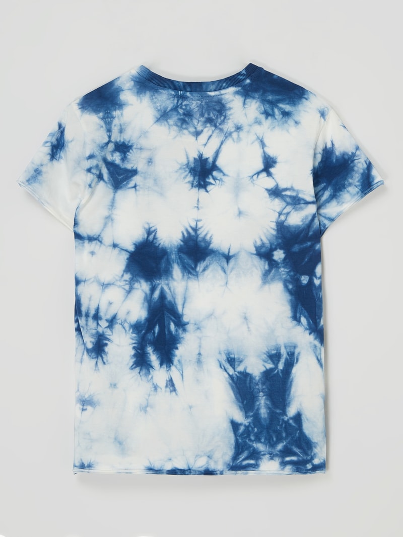 T-Shirt im Batik-Look in blau