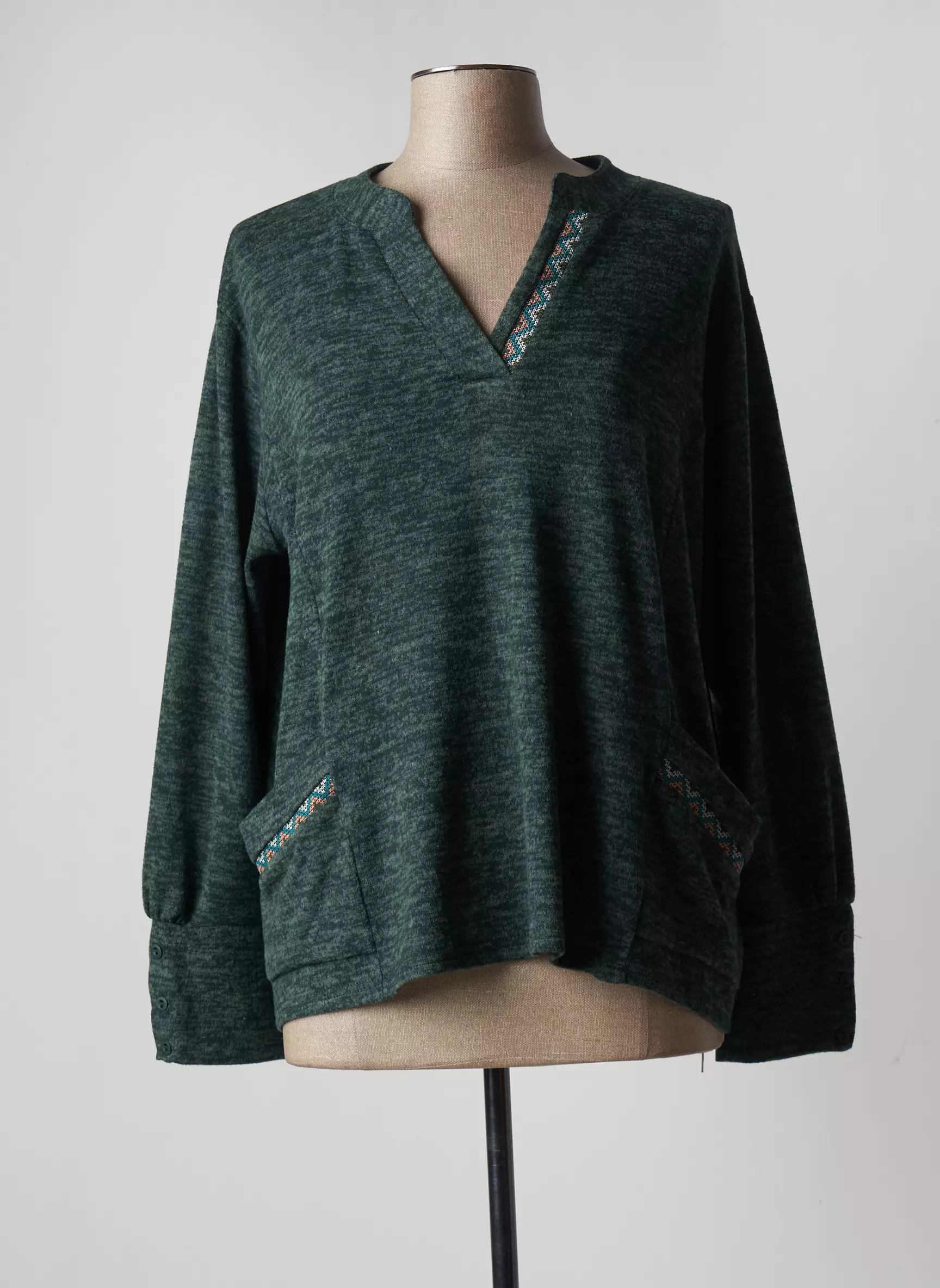 Franck Anna Pulls Femme couleur vert