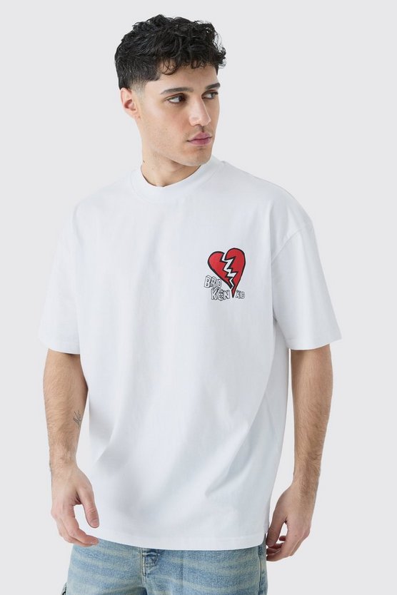 Oversized Broken Hearts T-shirt
