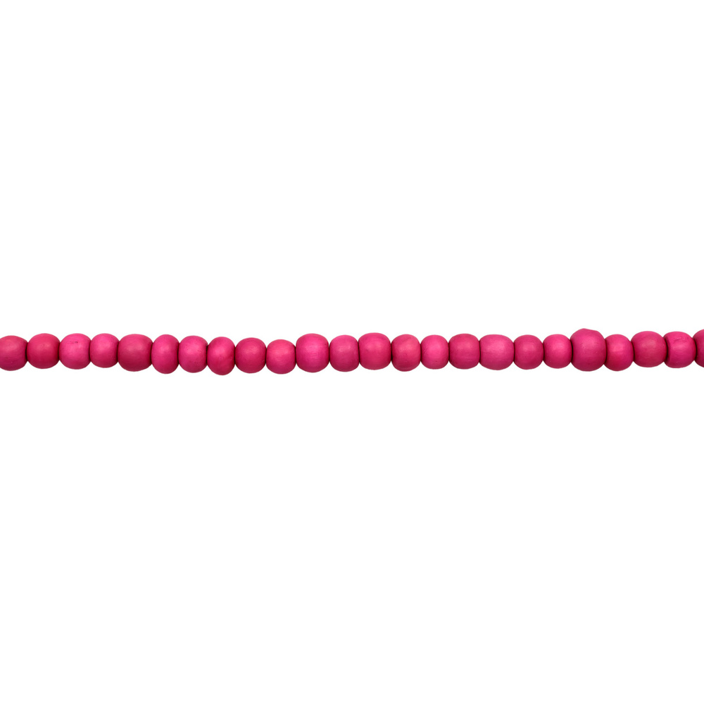 Elli Elli Collier Femmes Choker Beads tendance avec des perles en bois rose en argent  collier