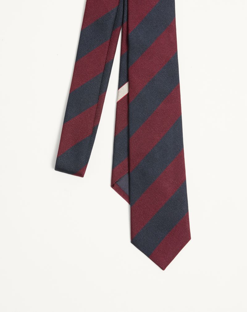 Valentie Regiment Jacquard Zijden Stropdas