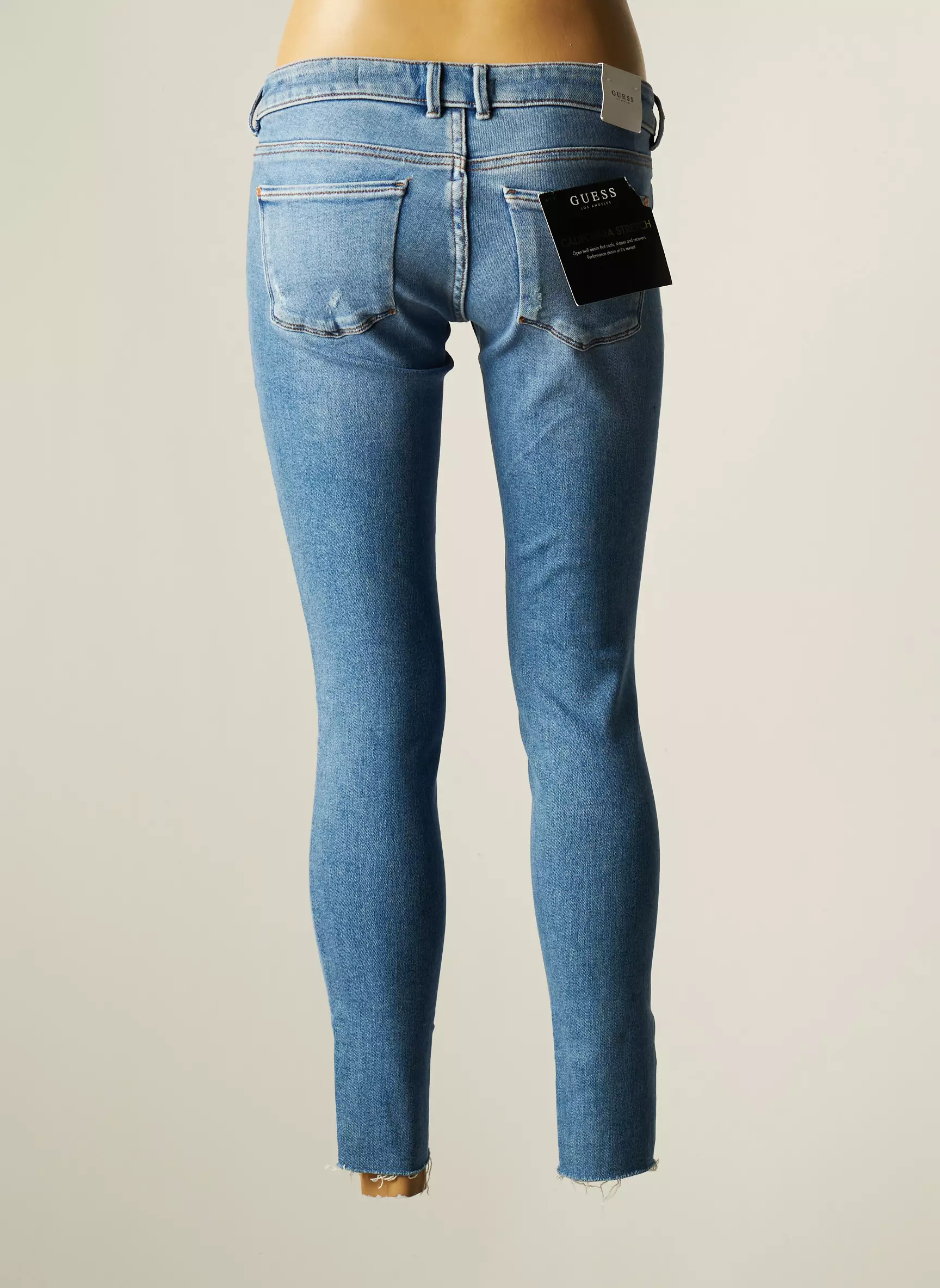 Guess Jeans Coupe Slim Femme couleur bleu