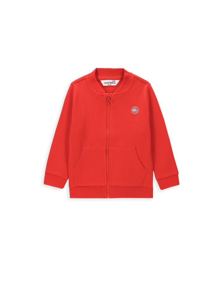 Coccodrillo Sweatshirt mit Reißverschluss in rot günstig kaufen