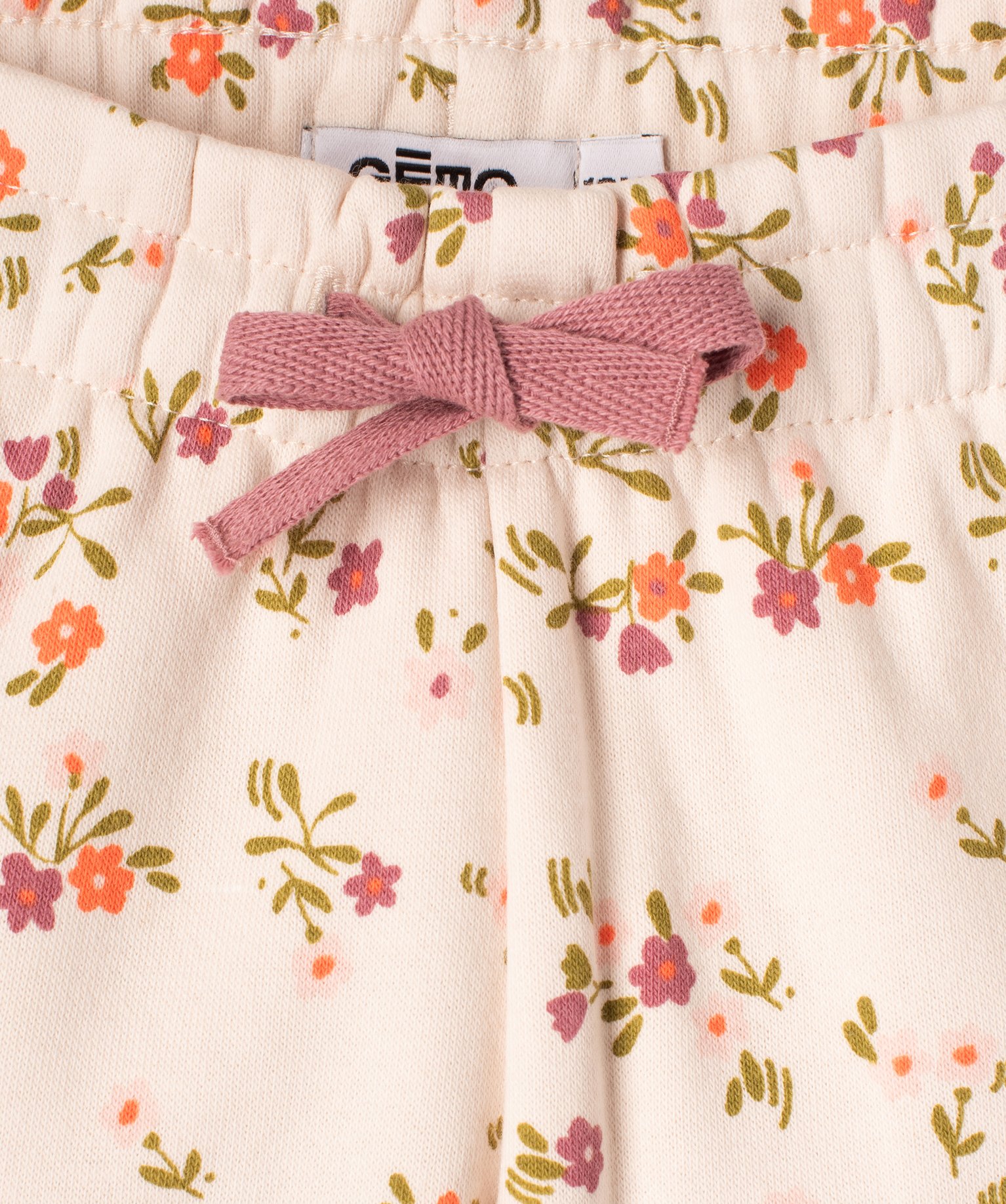Pantalon en molleton douillet fleuri bébé fille ecru | GEMO