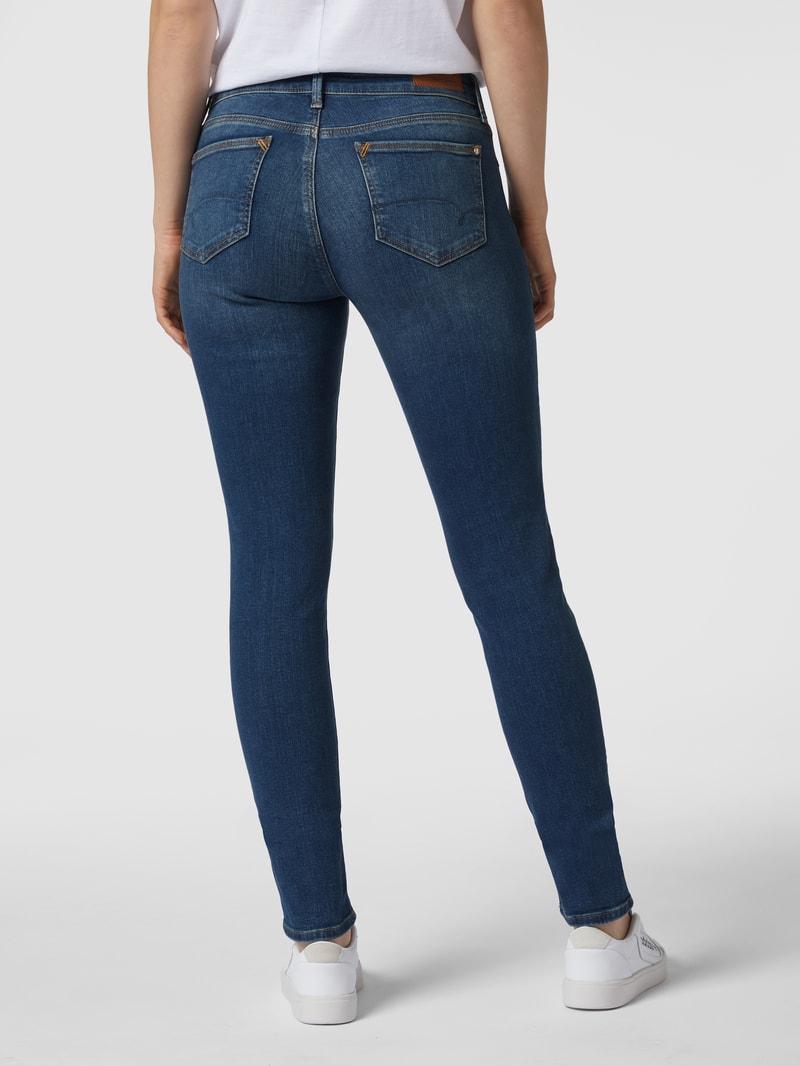 Super Skinny Fit Jeans mit Stretch-Anteil Modell 'Adriana' in blau
