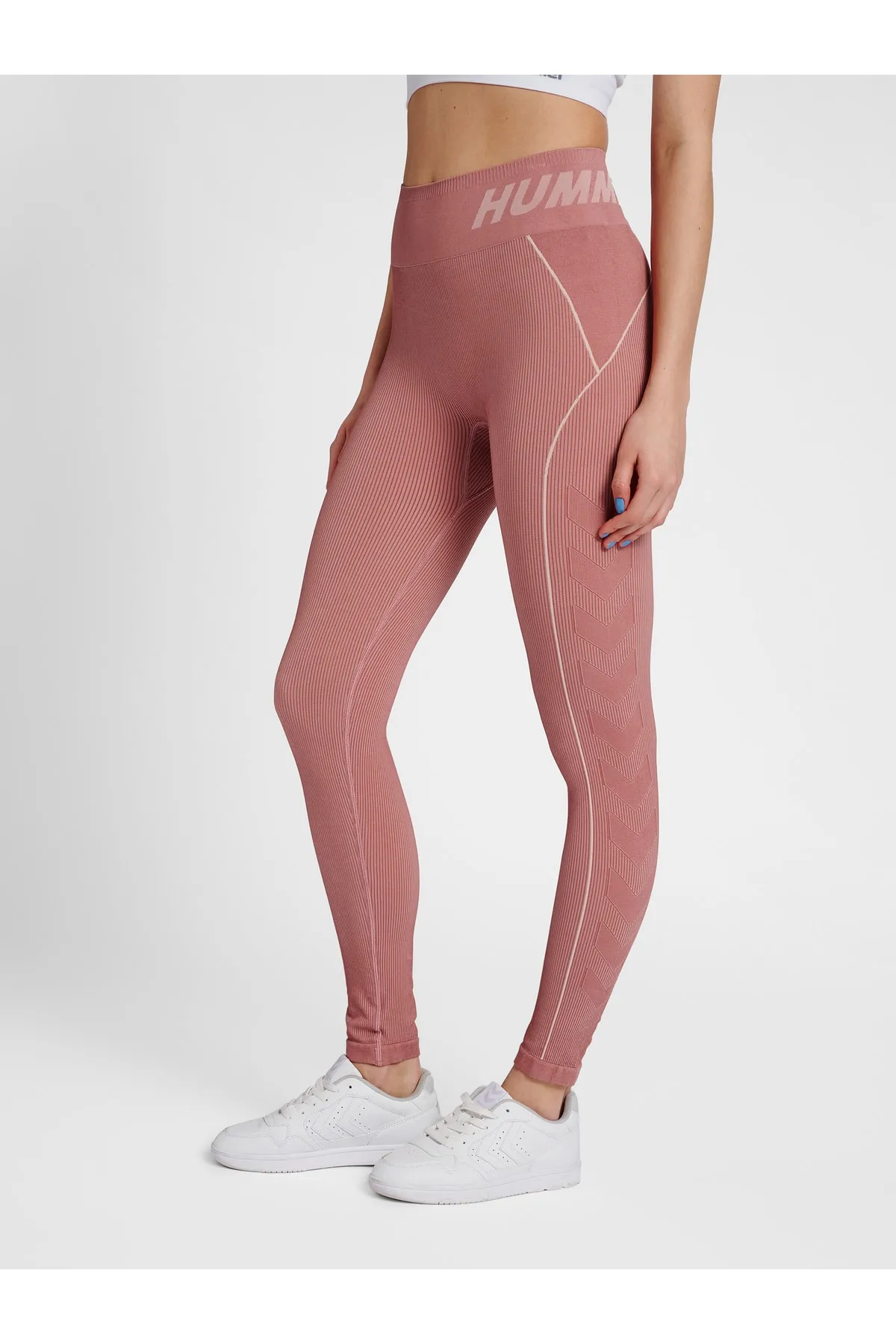 hummel  Sport-Leggings - Rosa - Mittlerer Bund