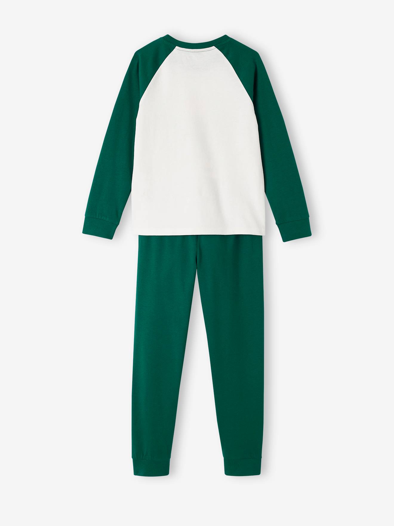 Pyjama basketball garçon vert sapin