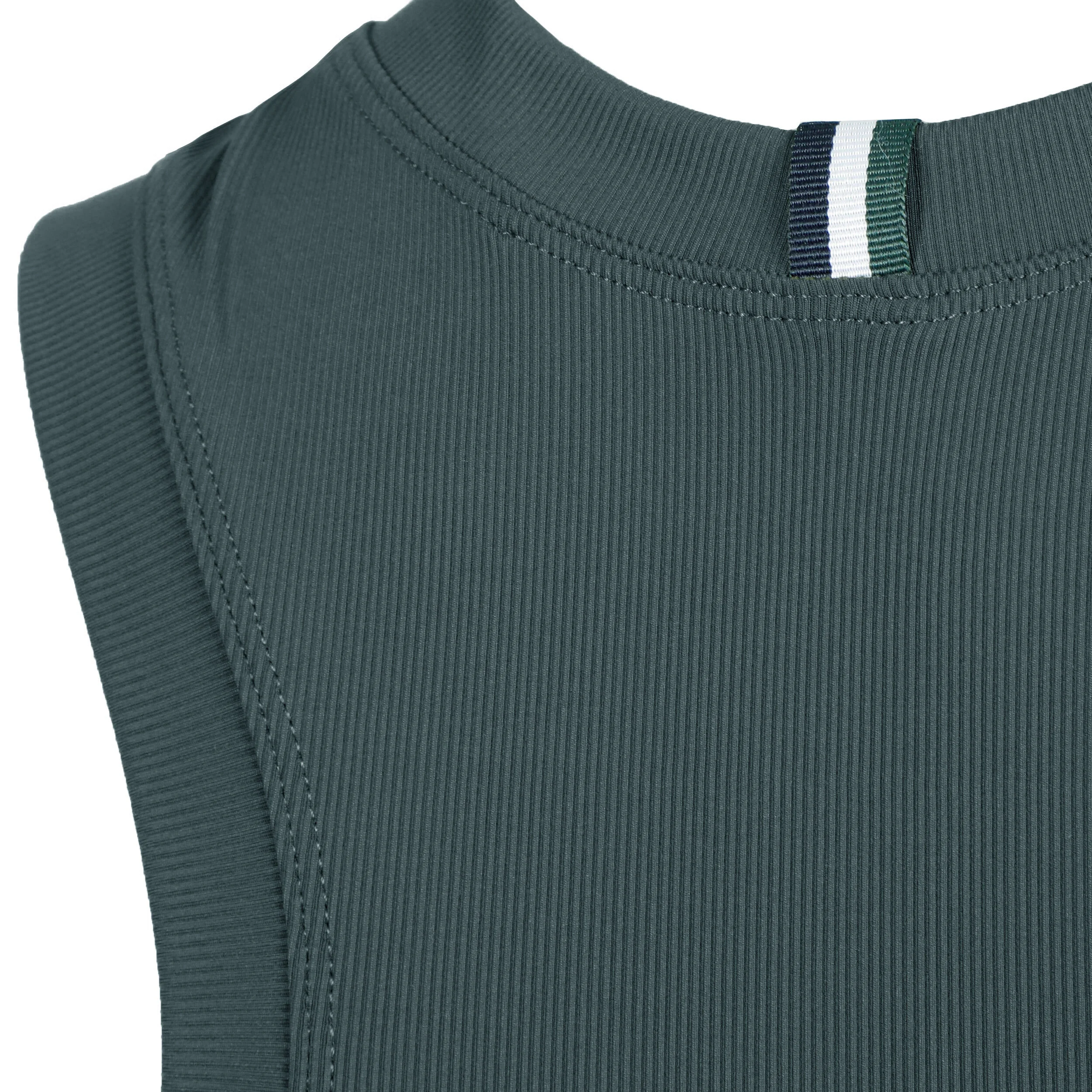 Ace Rib Pocket Tank-Top Damen - Dunkelgrün