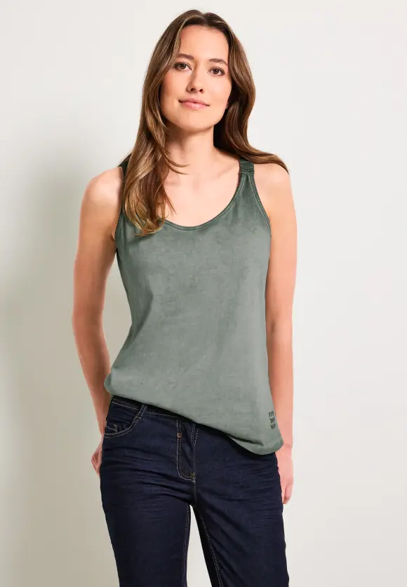CECIL Jersey Top in Unifarbe