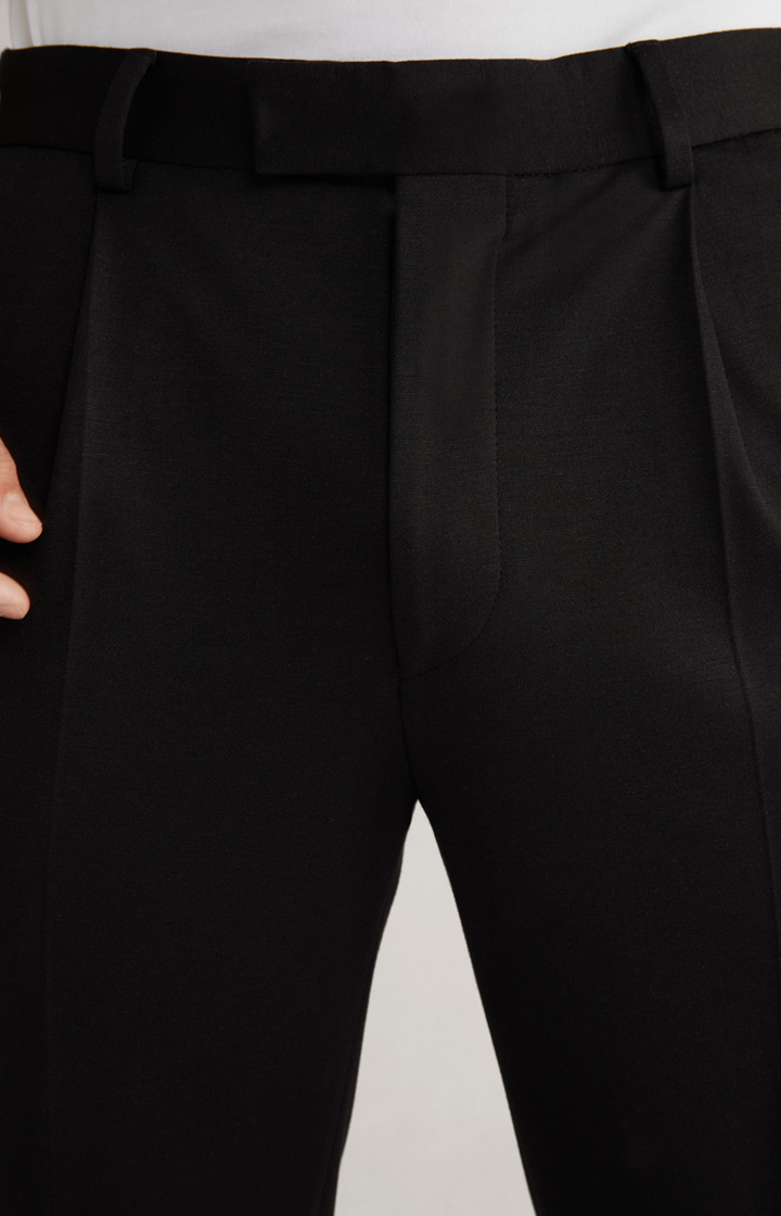 Jersey-Baukasten-Hose Bird in Schwarz