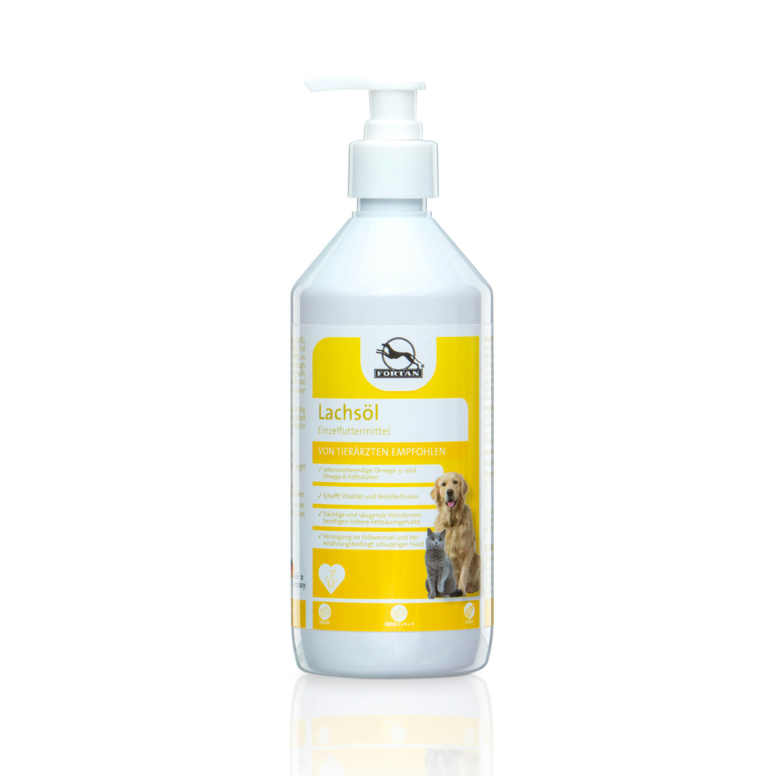 Fortan Ergänzungsfutter & Aufzucht Fortan Lachsöl BARF Zusatz 500 ml