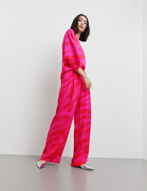 Palazzohose aus edlem Satin