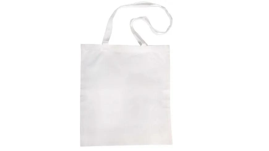 Rayher Baumwolltasche weiss mit langen Henkeln