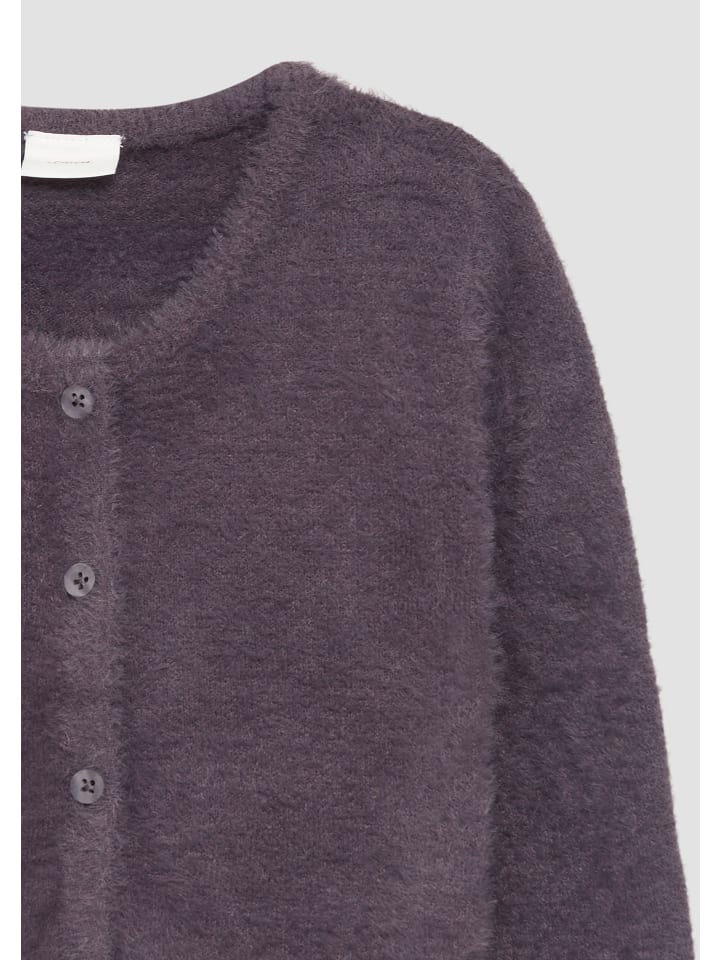 s.Oliver Strickjacke langarm in Lila günstig kaufen