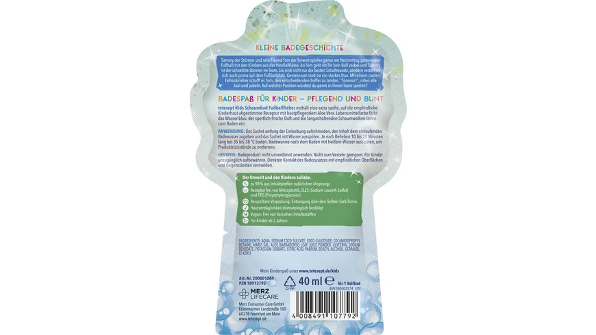 tetesept Kids Schaumbad Fußballfieber 40 ml