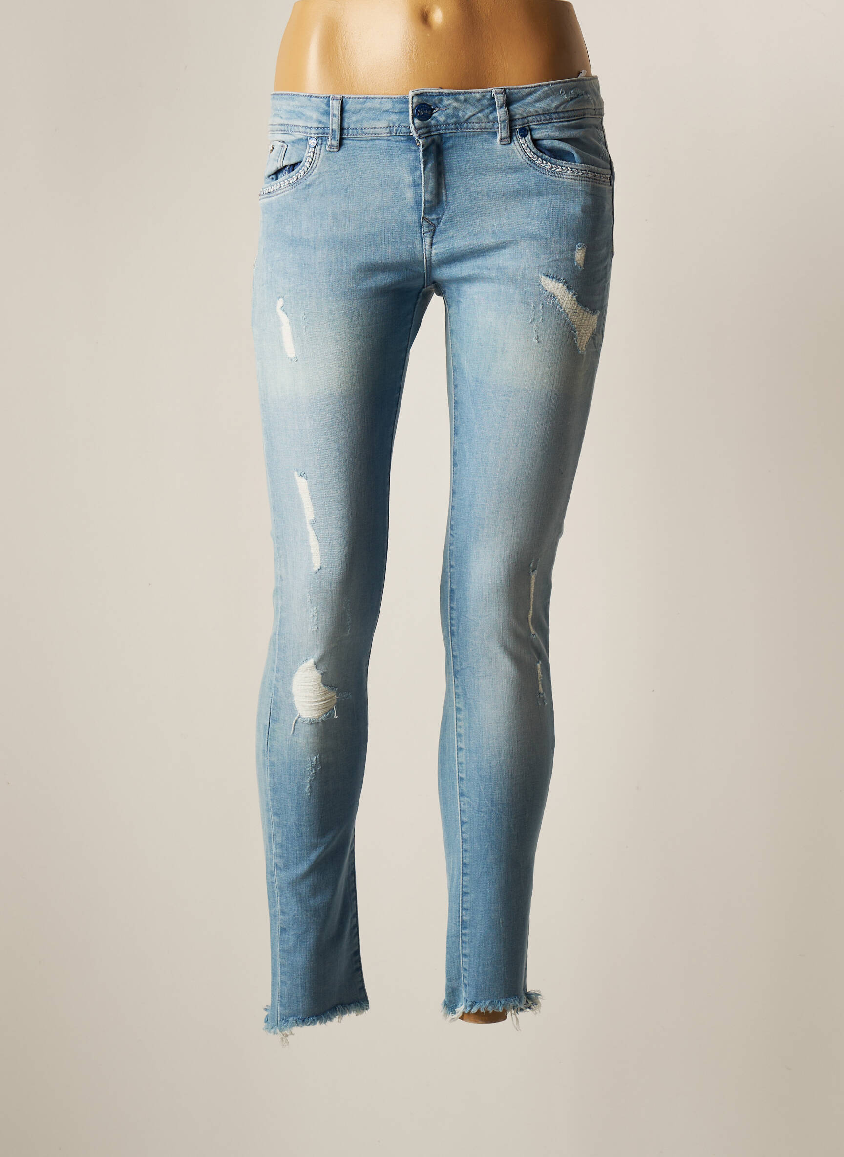 Kaporal Jeans Skinny Femme couleur bleu