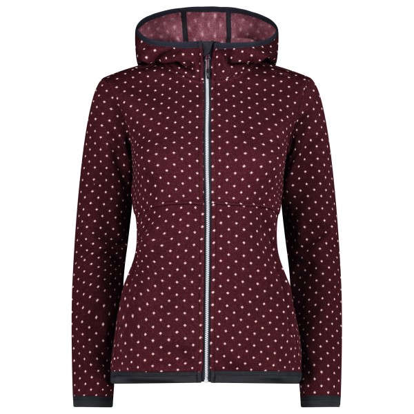 CMP - Women's Jacket Fix Hood Jacquard Knitted 33H1966 - Fleecejacke