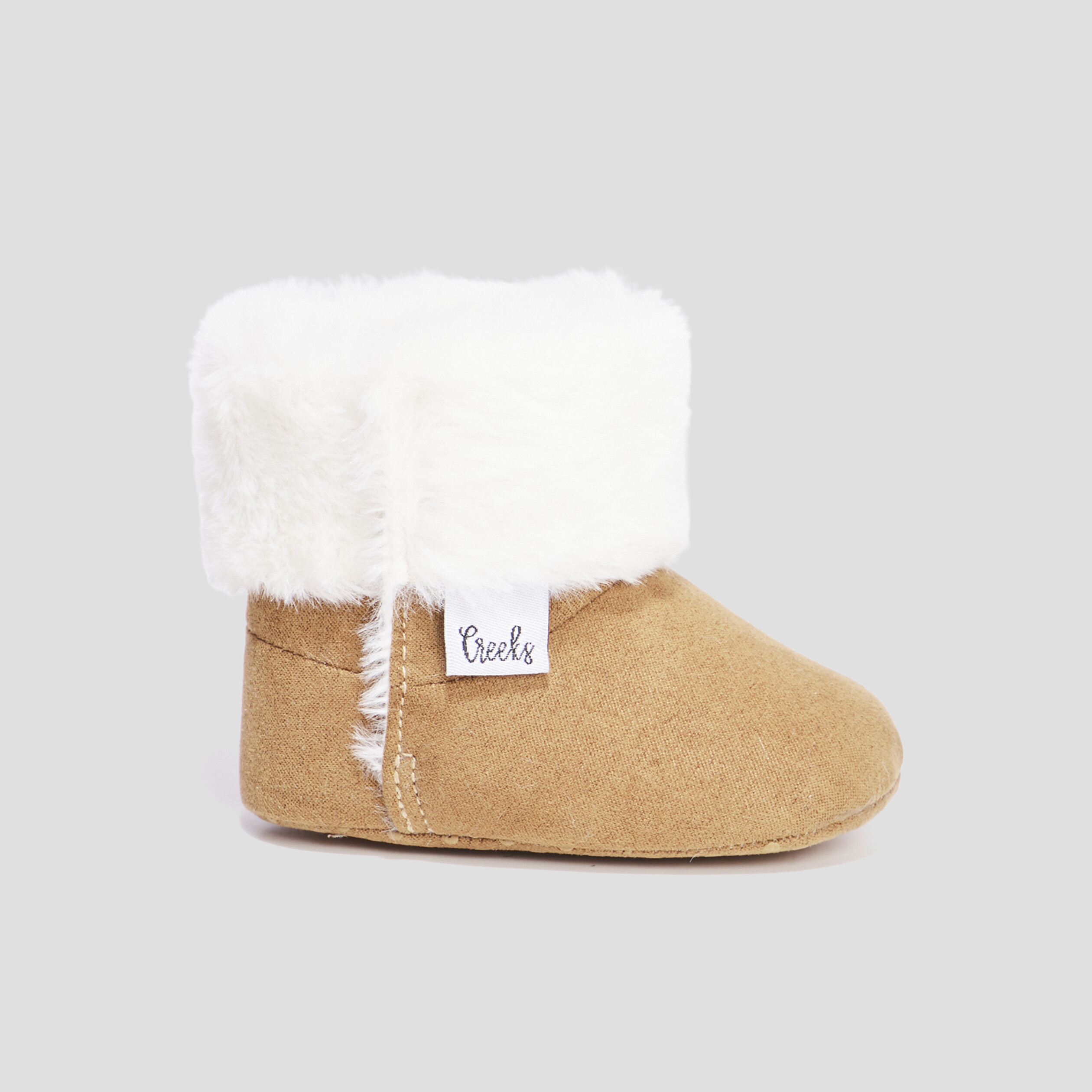 Bottines doublure fourrure Creeks camel bébé garçon | La Halle