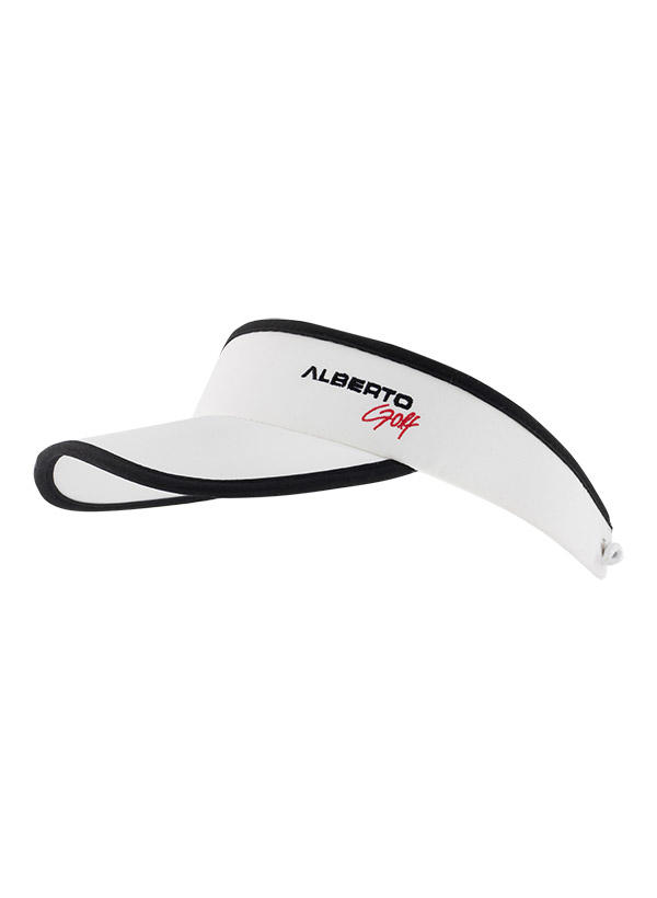Alberto Golf, Golfvisier, Mikrofaser Frotteefutter, weiß