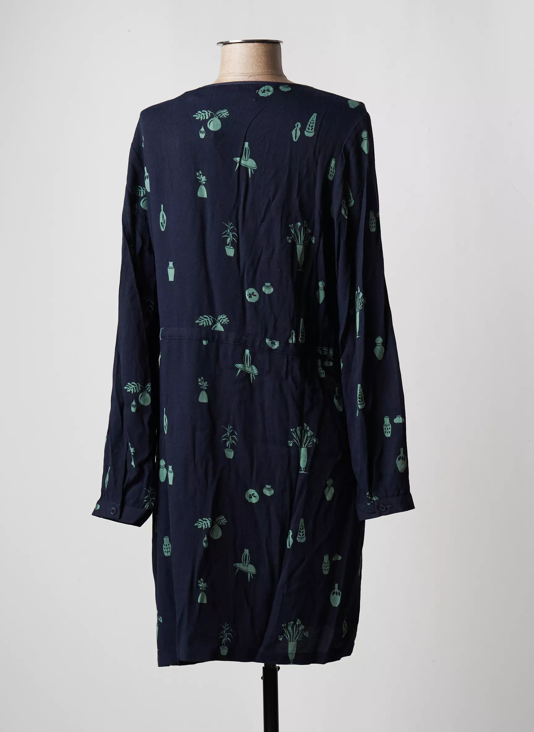 Nice Things Robes Mi Longues Femme couleur bleu