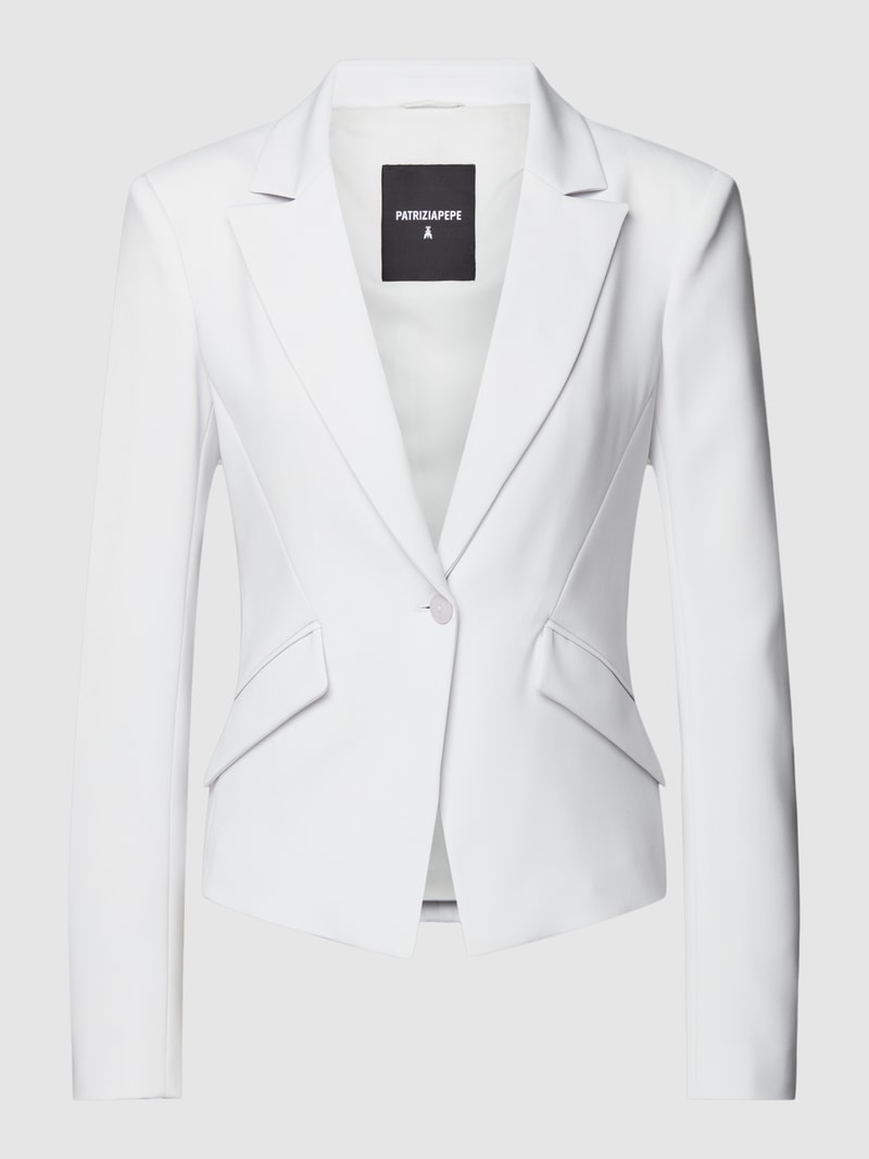 Blazer mit Reverskragen in hellgrau
