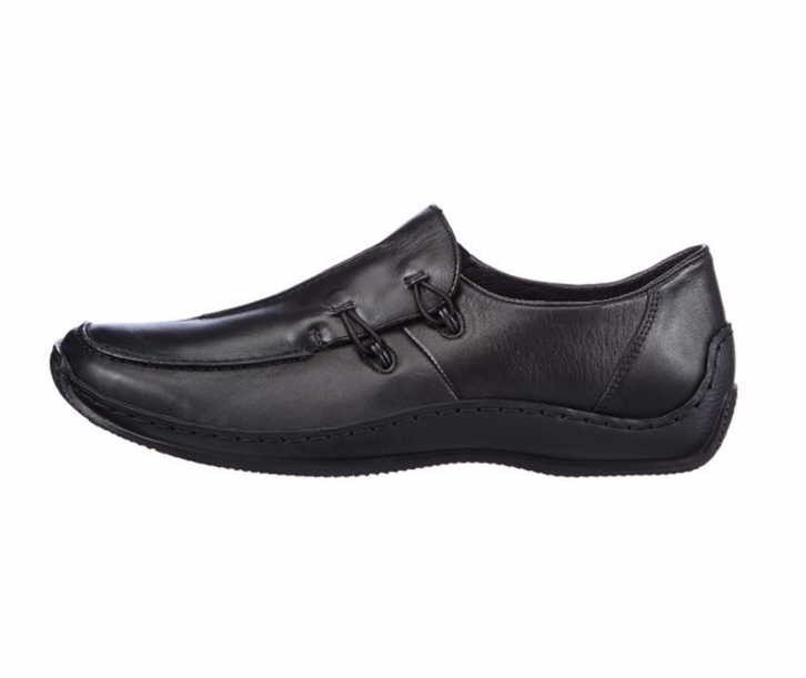RIEKER Komfort Slipper schwarz