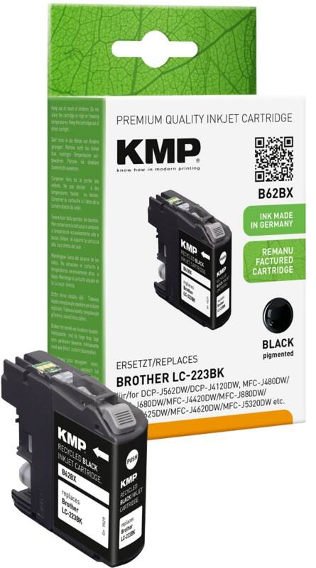KMP Kompatibel Brother LC-223BK Tintenpatrone Schwarz
