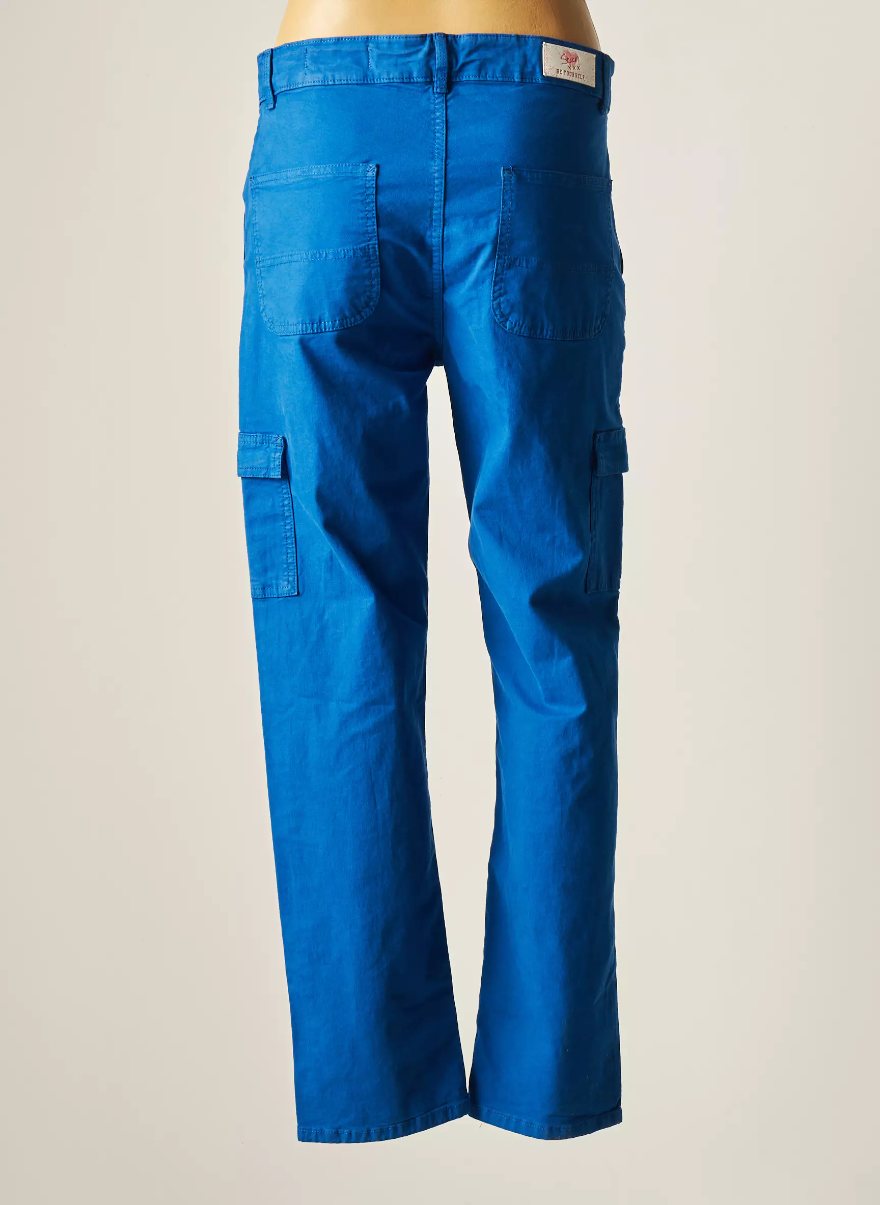 Stien Edlund Pantalons Cargo Femme couleur bleu