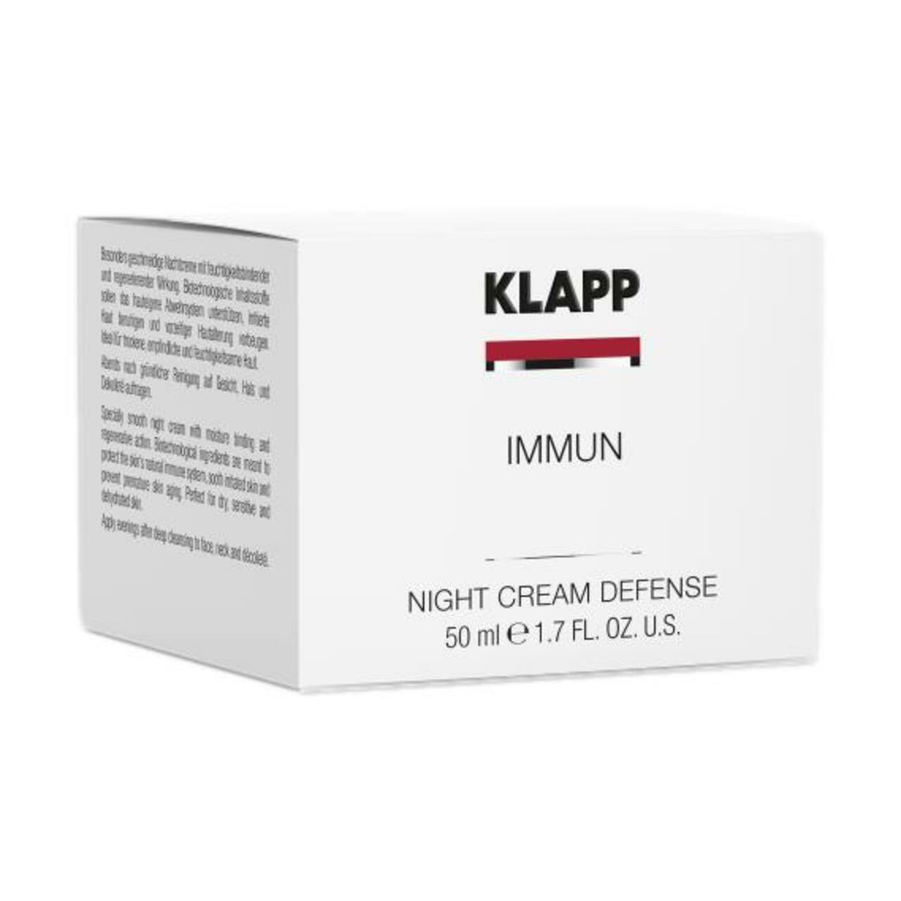 Klapp Immun Nočný krém na ochranu