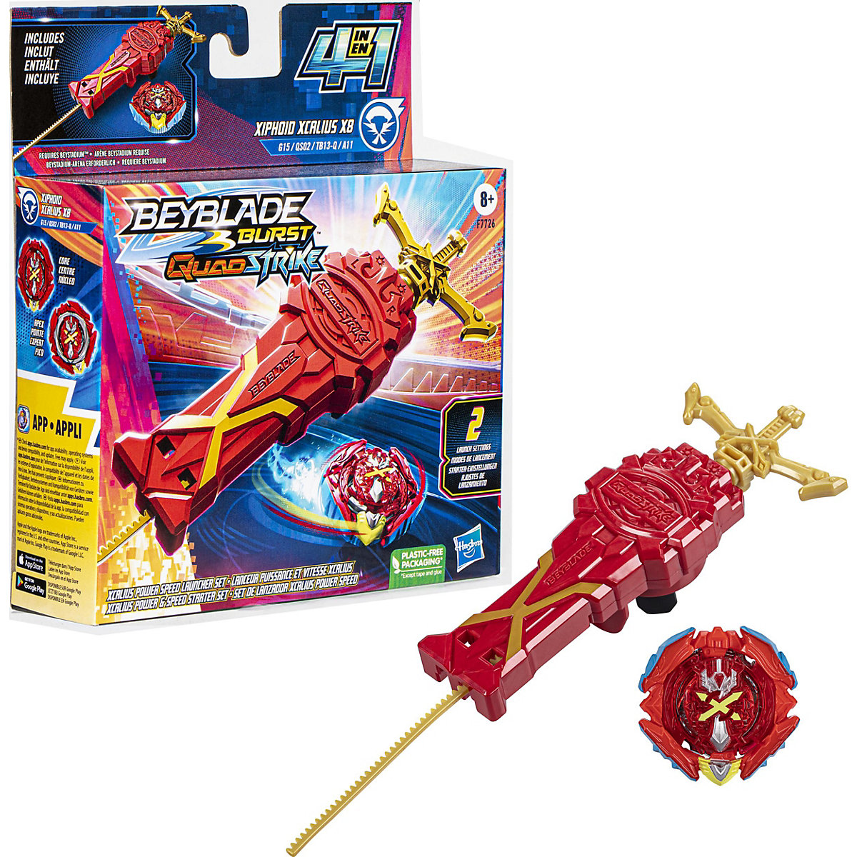 Beyblade Burst QuadStrike Xcalius Power Speed Starter Pack