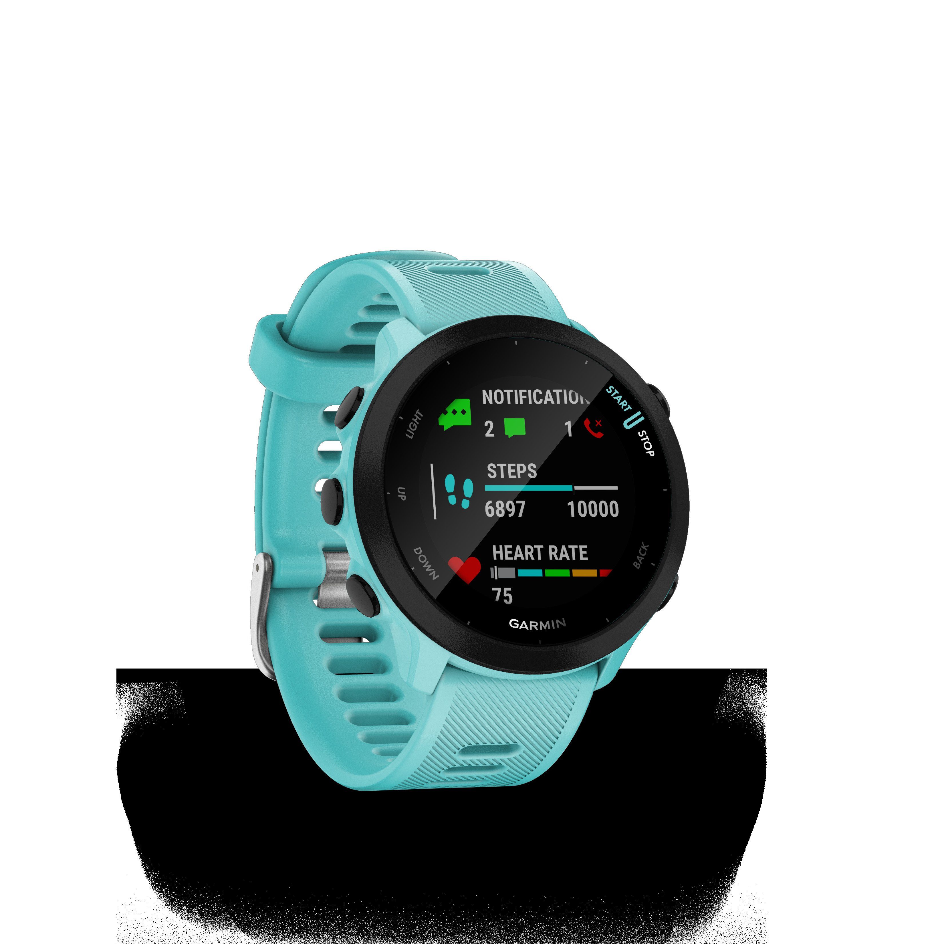 Garmin FORERUNNER 55 Multisport- Smartwatch (2,64 cm/1,04 Zoll, Garmin), GPS-Laufuhr
