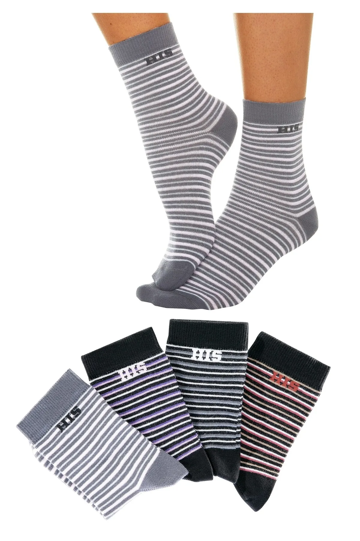 HIS  H.I.S Basicsocken (4 Paar)