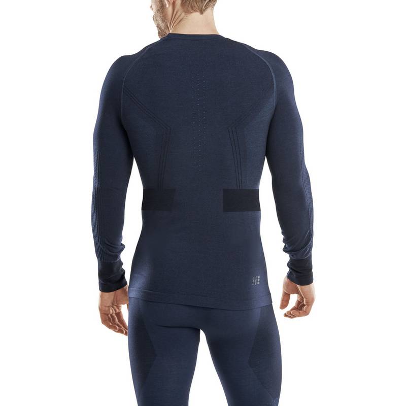 CEP Merino Base Shirt Skiing Longsleeve Skishirt Herren