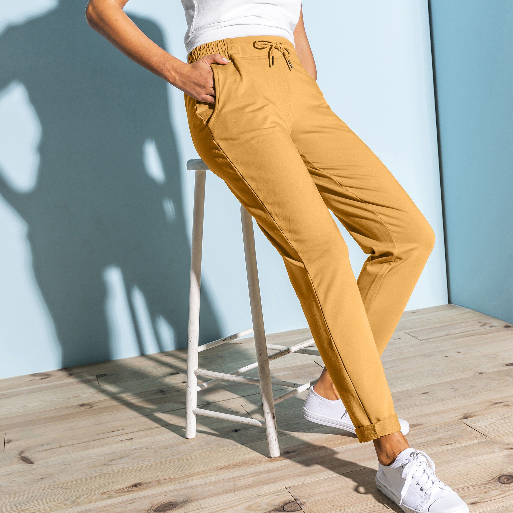 Pantalon jogpant ceinture élastiquée molleton