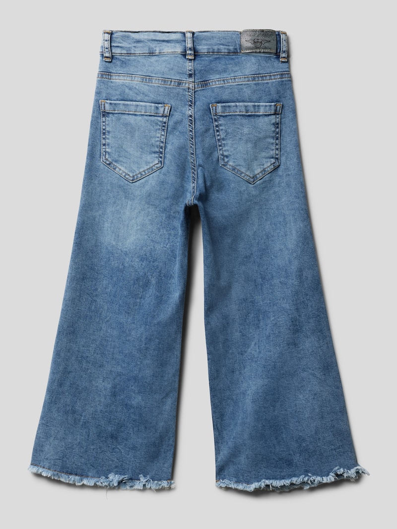 Jeans mit ausgefranstem Saum Modell 'NORMAL' in blau