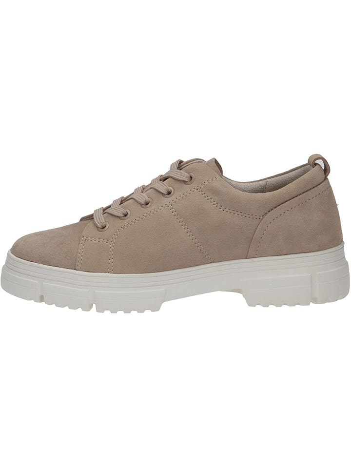 Caprice Leder-Sneakers in Beige günstig kaufen