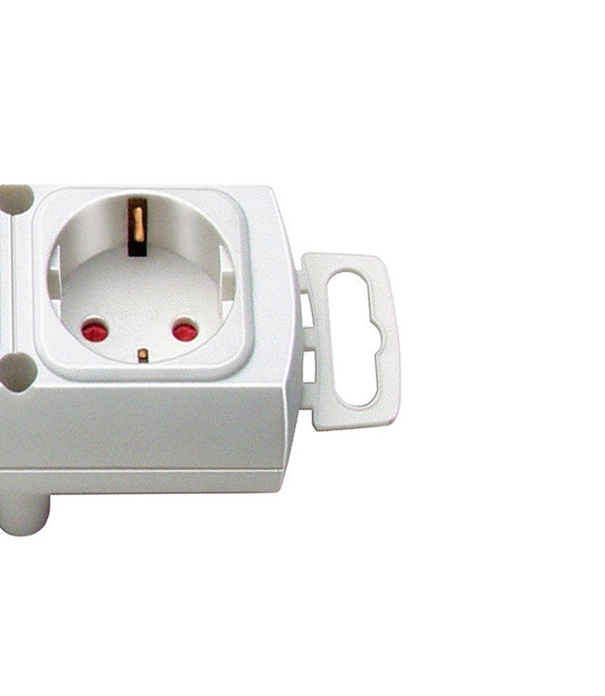 Brennenstuhl Comfort-Line Plus Steckdosenleiste 4-fach (Kabellänge 2 m), mit Flachstecker, Schalter und extra breiten Abständen der Steckdosen