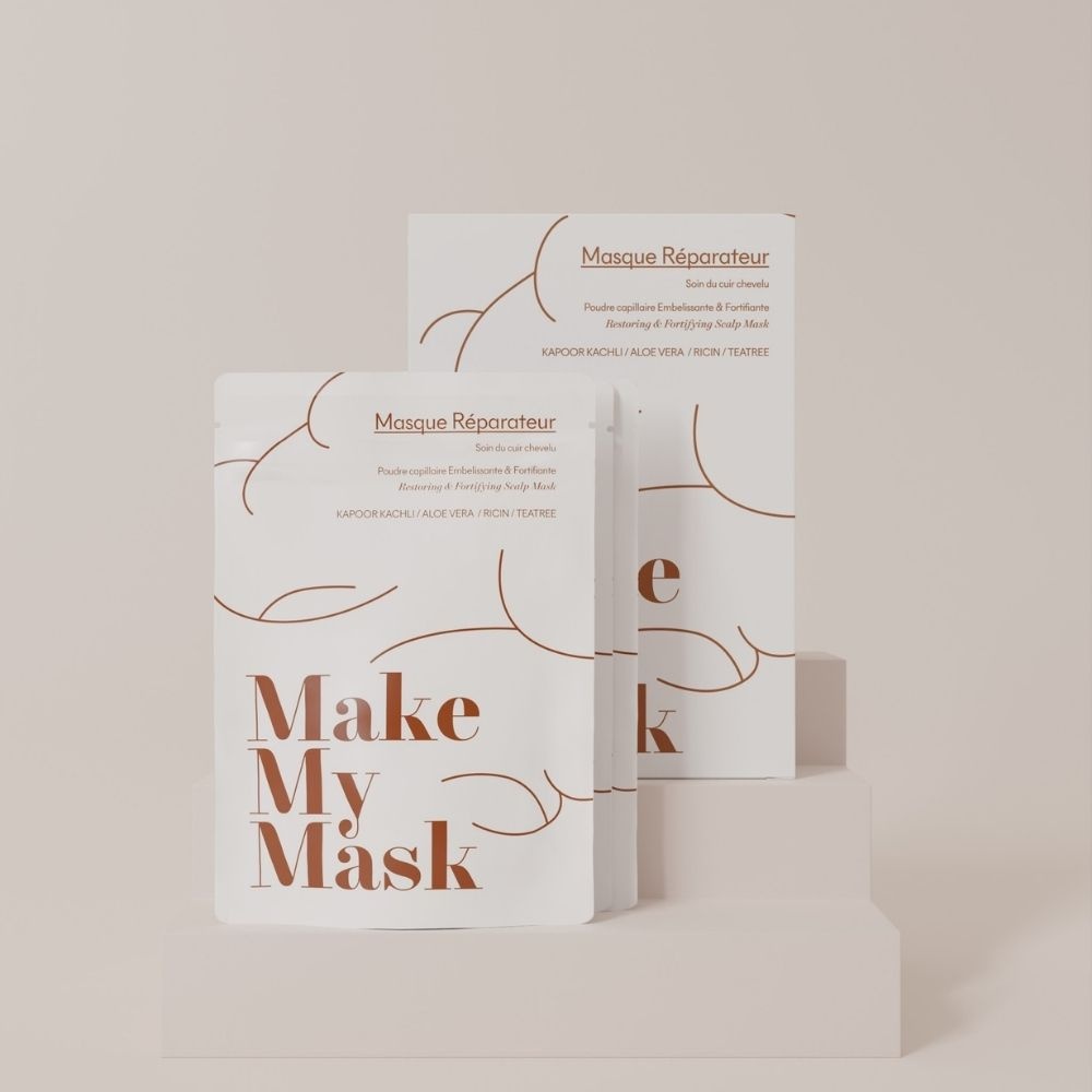 makemymask Masque Réparateur - pack de 4 masques Masque capillaire