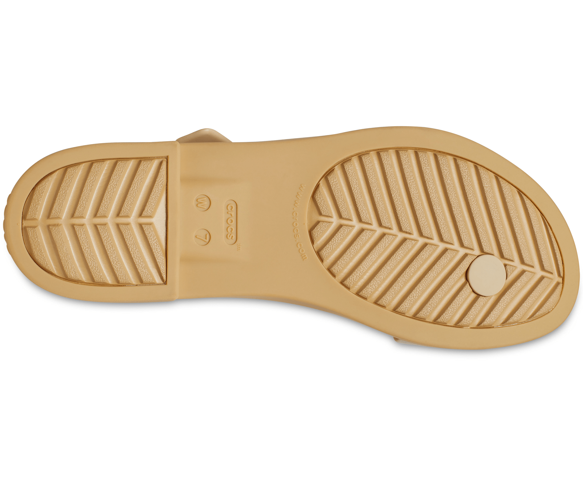 Women's Crocs Tulum Metallic Toe Post Sandal