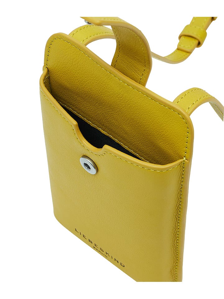 LIEBESKIND BERLIN Leder-Handytasche in Gelb - (B)10 x (H)18 x (T)2,5 cm günstig kaufen onesize