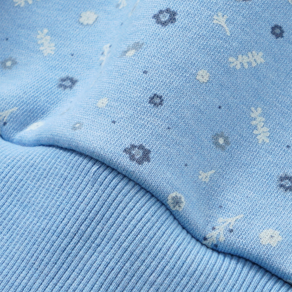 Mädchen Sweatkleid mit Blümchen allover