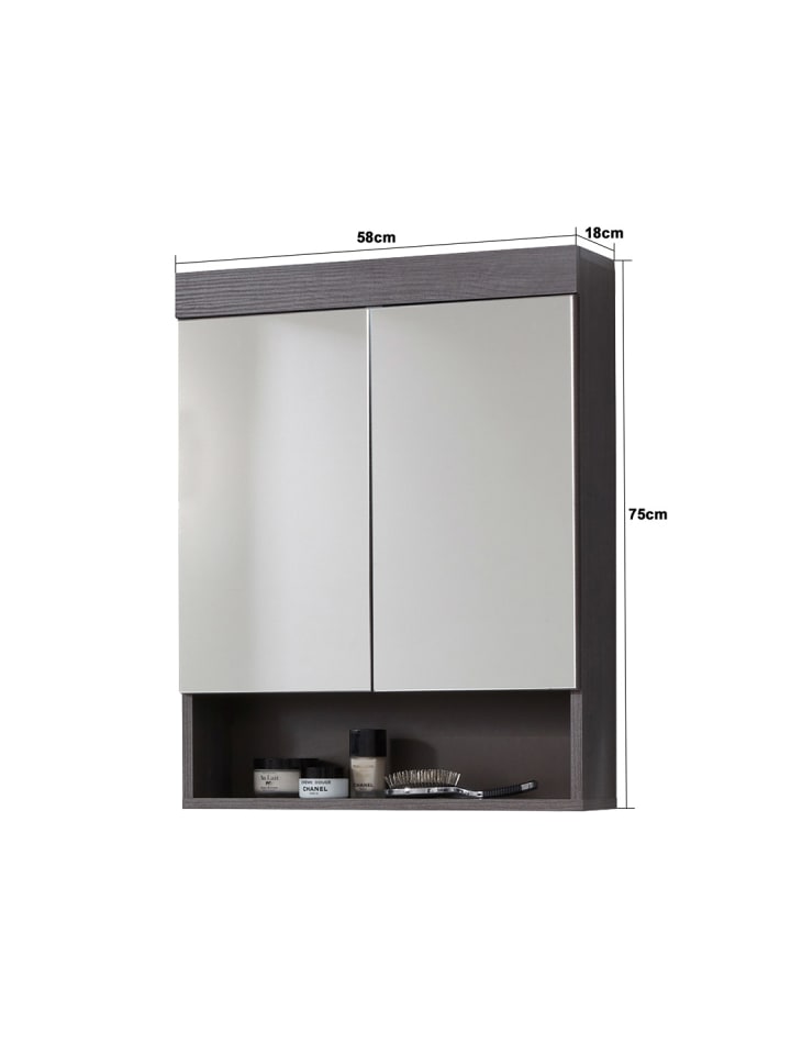 ebuy24 Spiegelschrank RunnerMoon Silber 58 x 18 cm günstig kaufen onesize