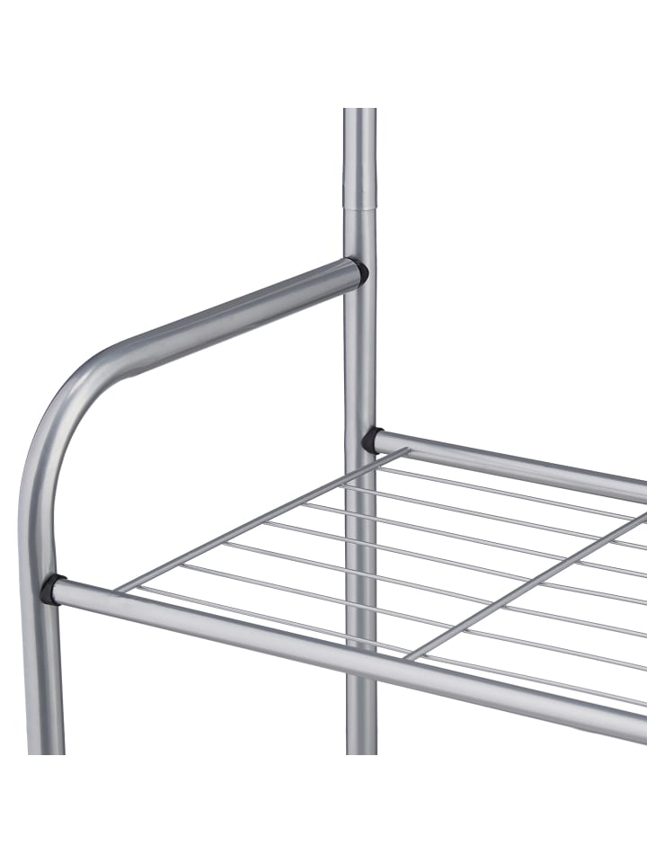 relaxdays Garderobe in Grau - (B)60 x (H)173 x (T)31 cm günstig kaufen onesize